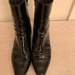 Stuart Weitzman Patent Leather Booties